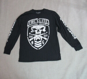 Pro Wrestling Tees T Shirt Medium The Elite Graphic Tee Long Sleeve Omega Buck